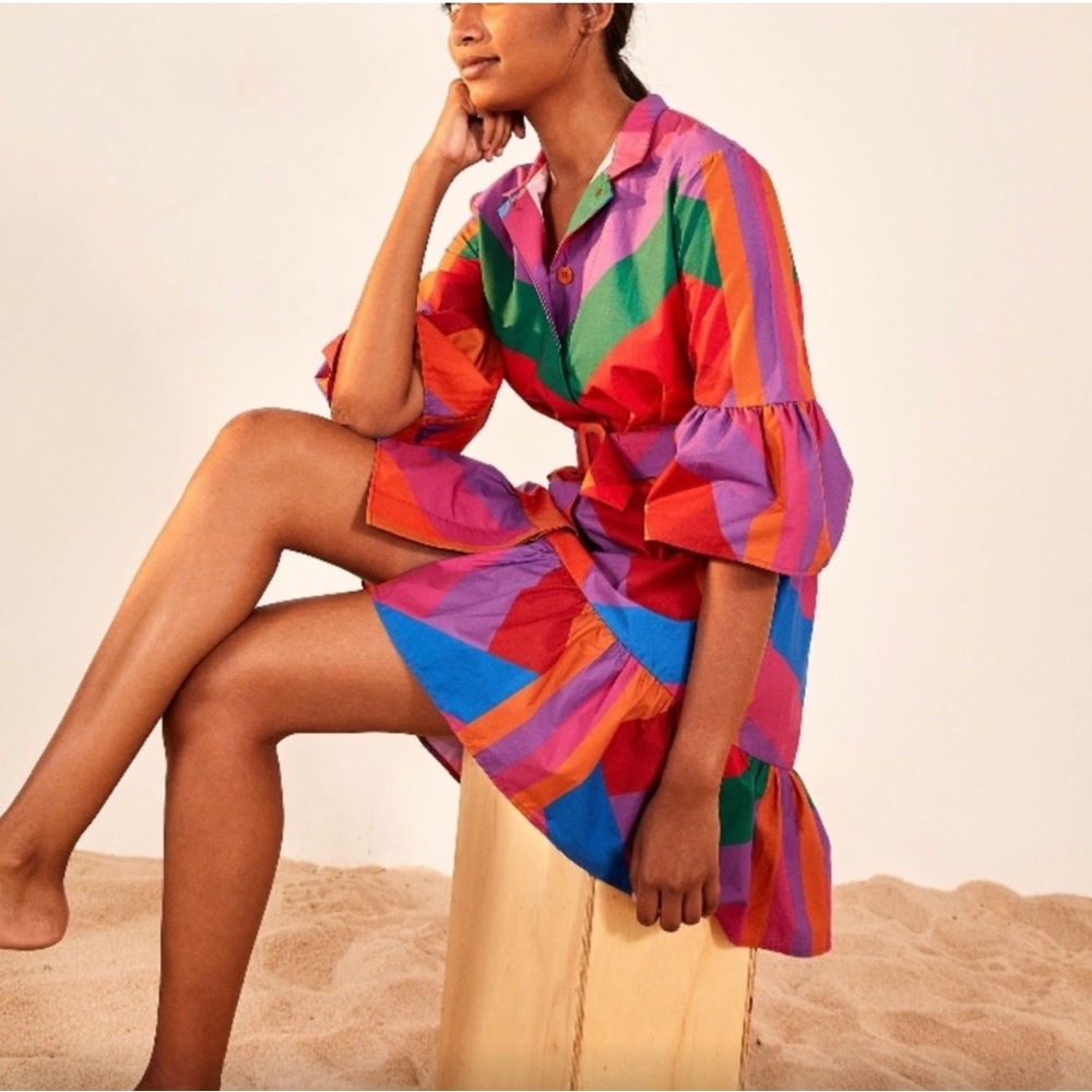 FARM Rio Multicolor Striped Dress
